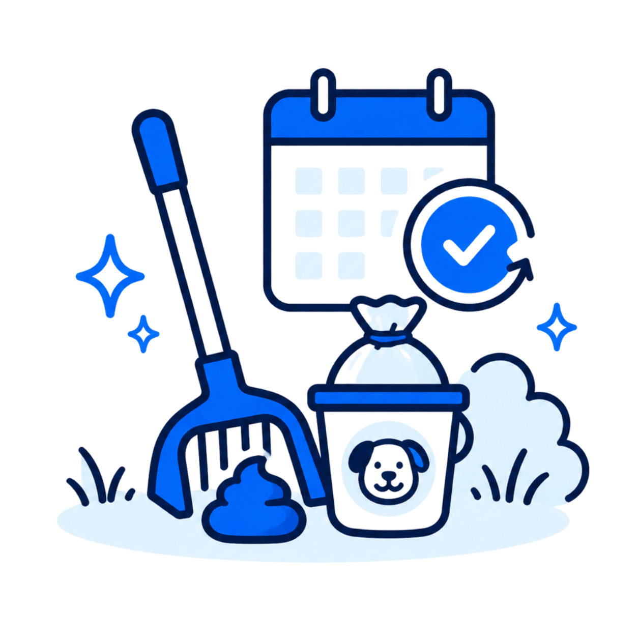 We clean weekly
